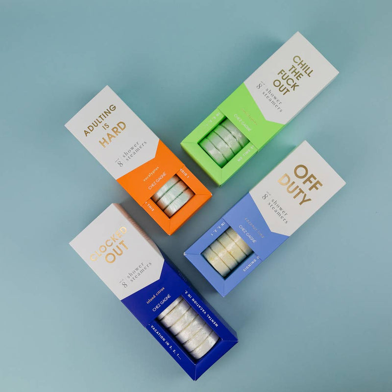 Off Duty - Aromatherapy Shower Steamers - Coconut Lime - Set of 8