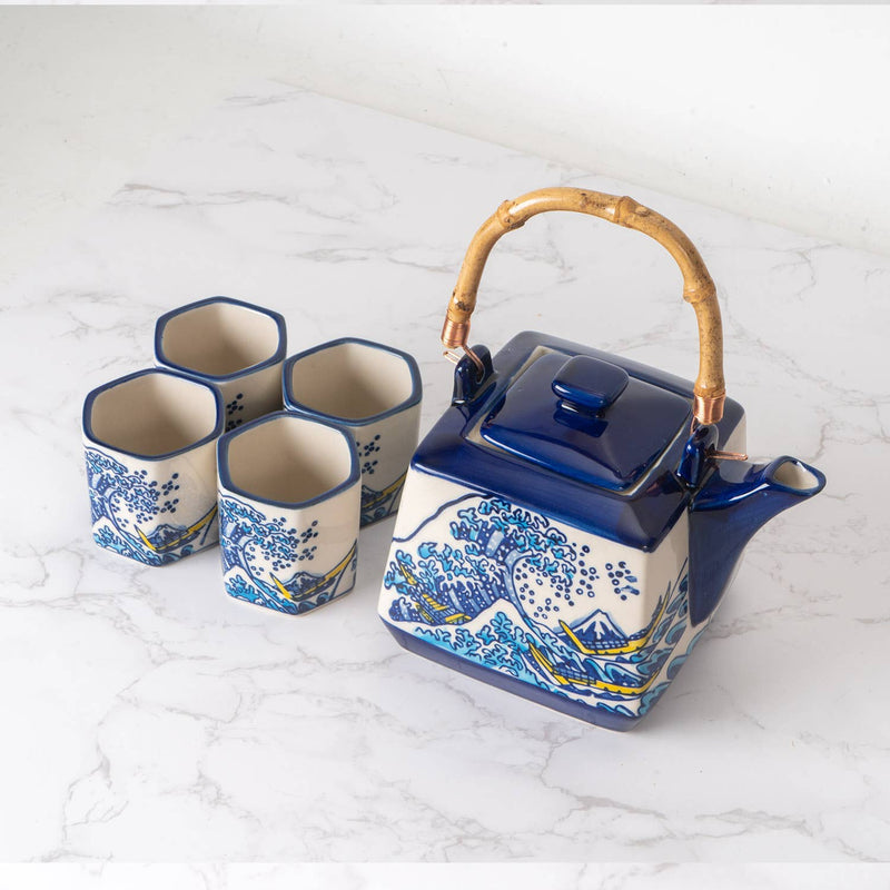 Great Wave Tea Set