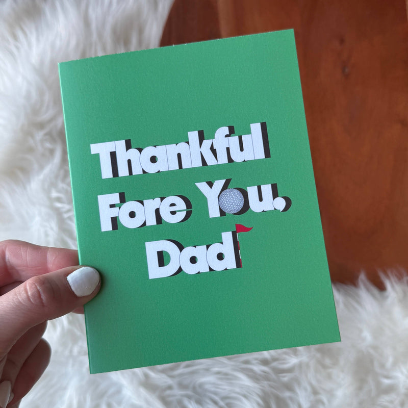 "Thankful fore you, Dad" Father's Day Golf Card