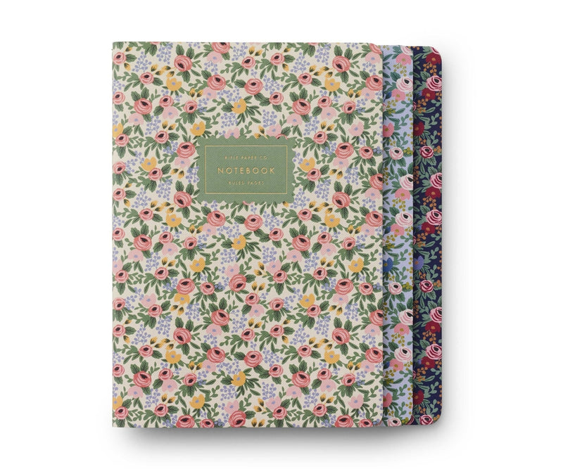 Assorted Set of 3 Rosa Notebooks