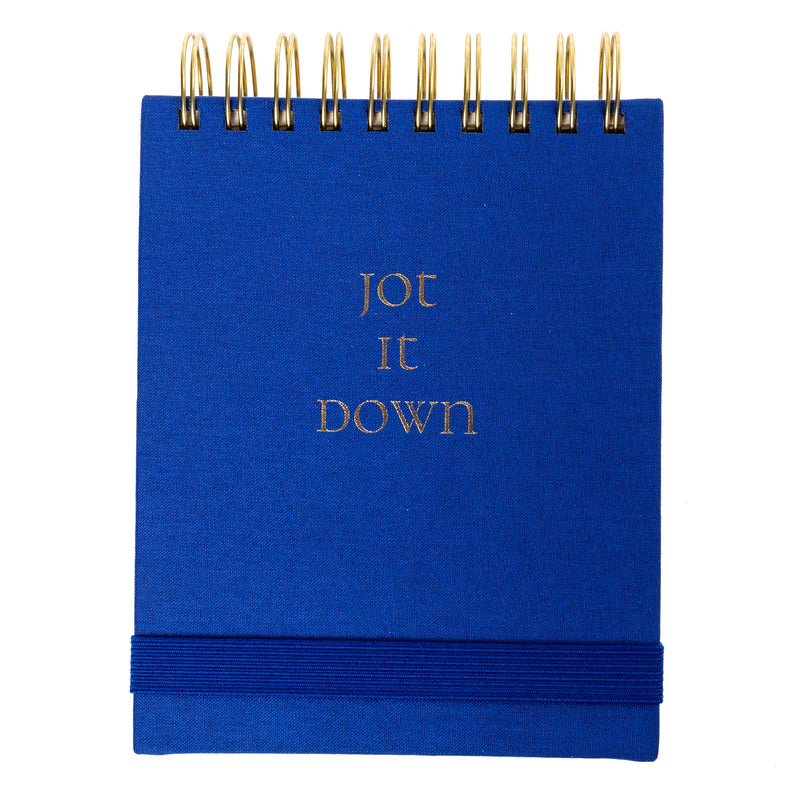 Cobalt Blue Fabric-Bound Notepad