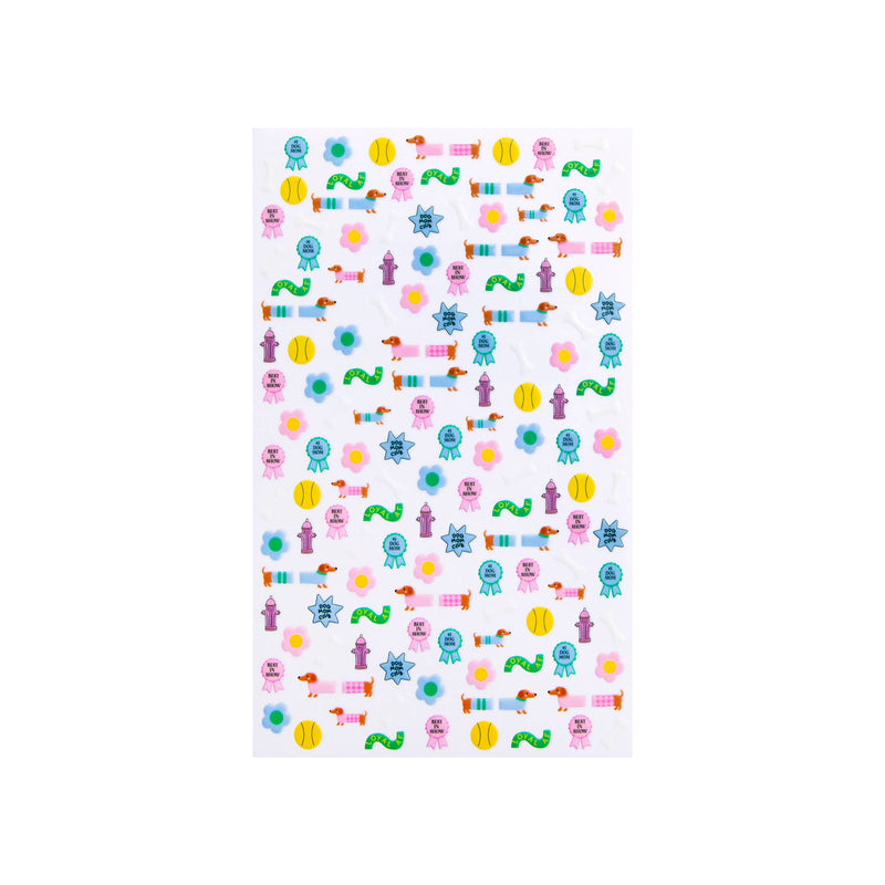 Weenie Dog Nail Stickers