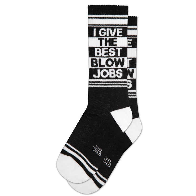 I Give the Best Blow Jobs Gym Crew Socks