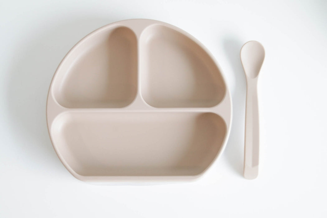 Silicone Suction Plate with Lid and Spoon - LOCAL FIXTURE