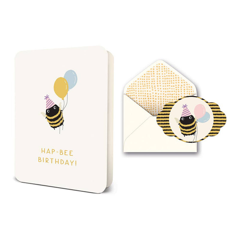 Hap-Bee Birthday Deluxe Greeting Card