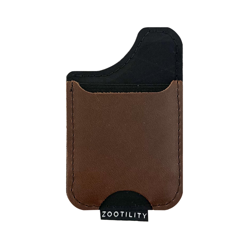 Magnetic Phone Leather Wallet: Black