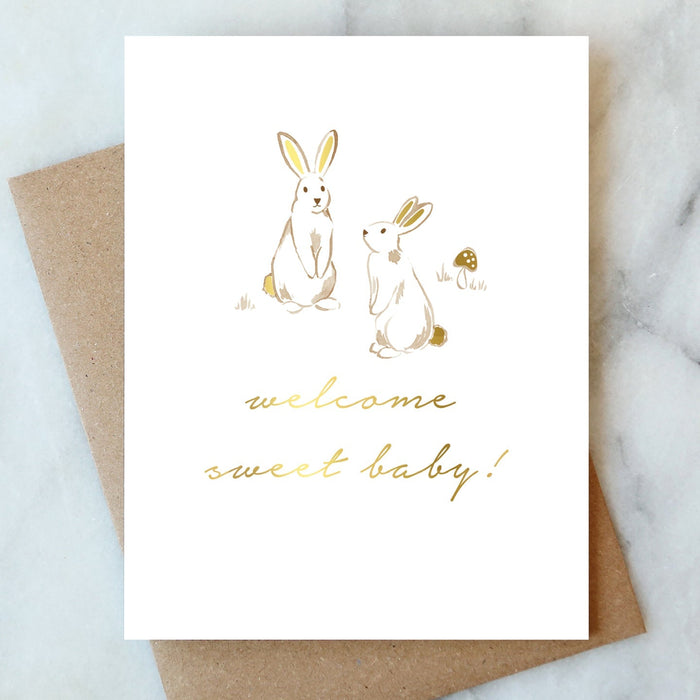 ABIGAIL JAYNE DESIGN CARDS Bunnies Baby Card