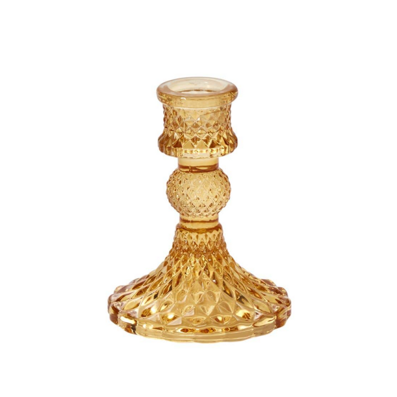ACCENT DECOR ACCESSORIES Amber - Small Gillian Candlestick