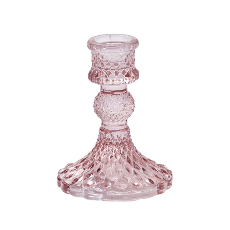 ACCENT DECOR ACCESSORIES Pink - Small Gillian Candlestick