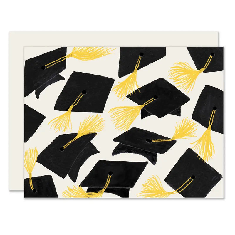 Grad Caps Congrats Card