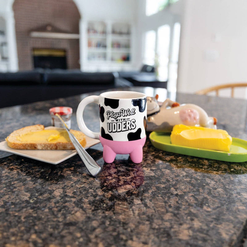Plays Well with Udders Mug – The Mug That’s So Dairy Good, It’s Ridiculous! 🐄☕