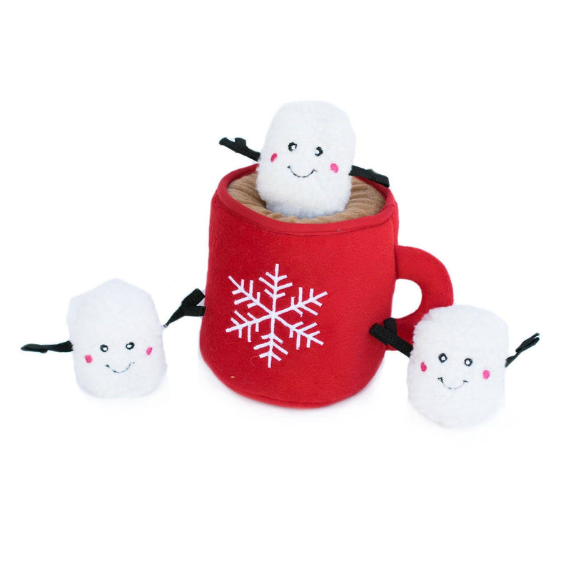 Holiday Zippy Burrow | Hot Cocoa Christmas Dog Toy