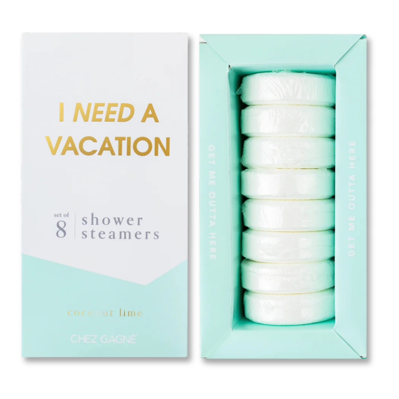 I Need A Vacation - Aromatherapy Shower Steamers - Coconut Lime - Set of 8