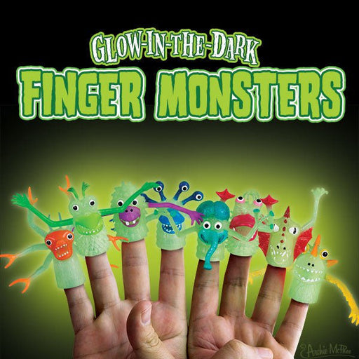 ARCHIE MCPHEE NOVELTY Glow-in-the-Dark Finger Monsters