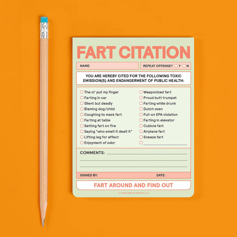 Fart Citation Nifty Note
