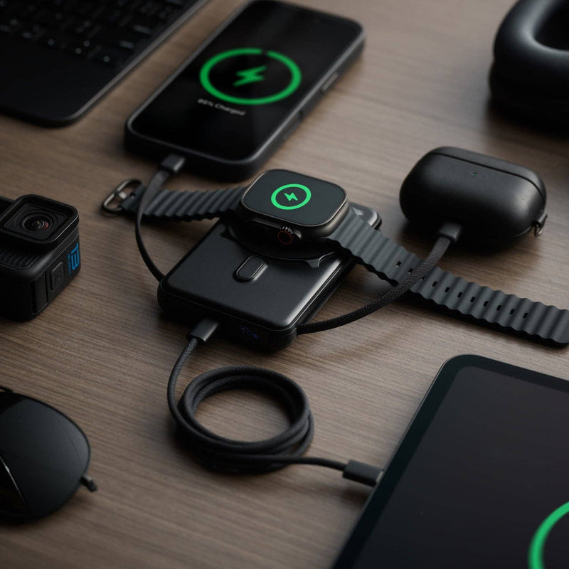 Ridge Power Bank - 10k mAh - Matte Black: Matte Black