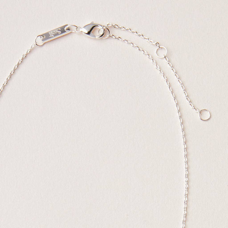 Stone Intention Charm Necklace - Rose Quartz/Silver