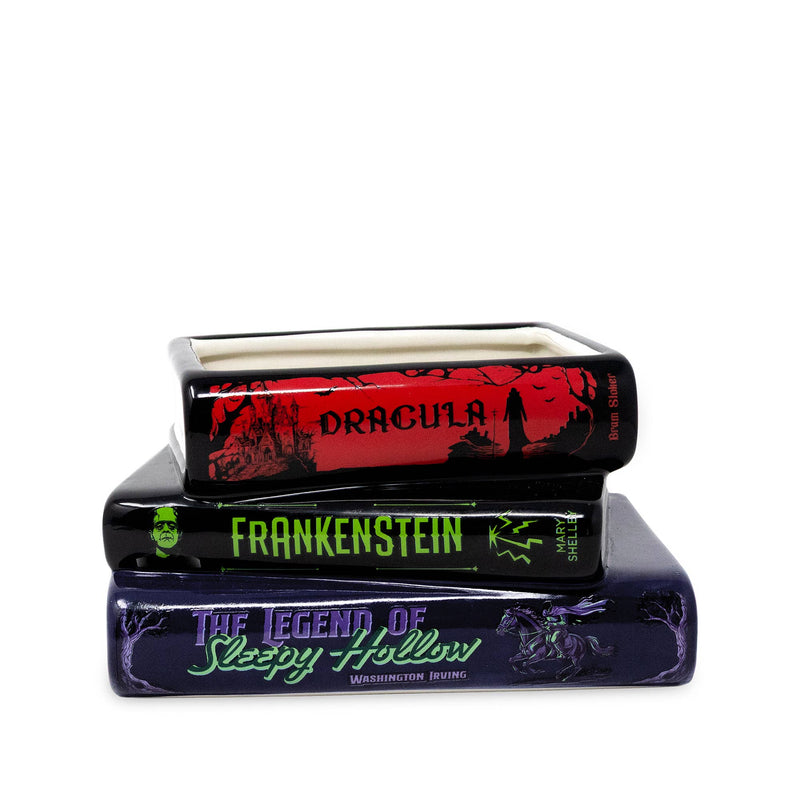 Stacked Book Planter, Sleepy Hollow