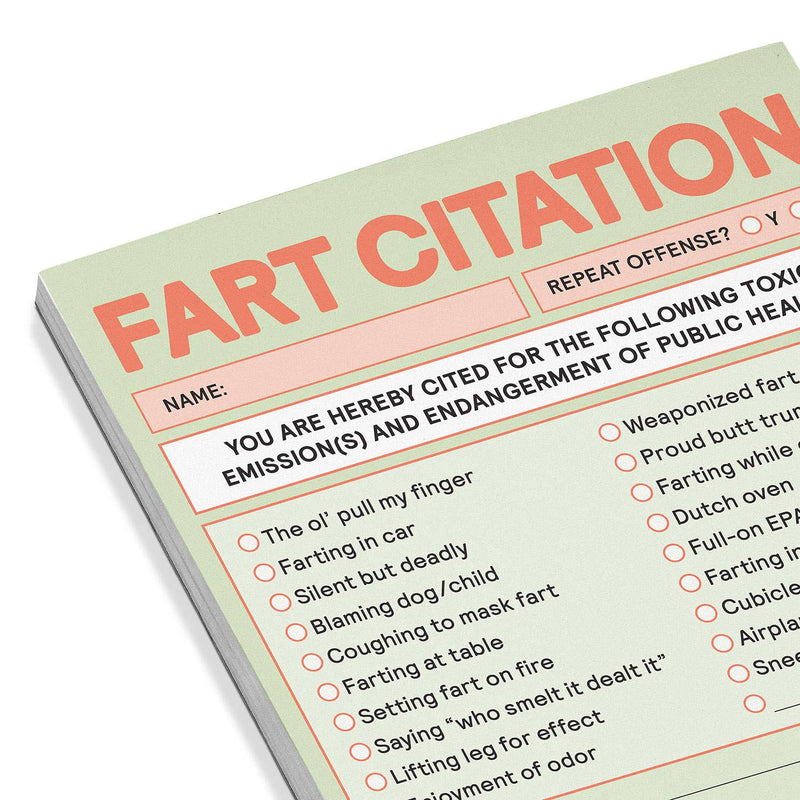 Fart Citation Nifty Note