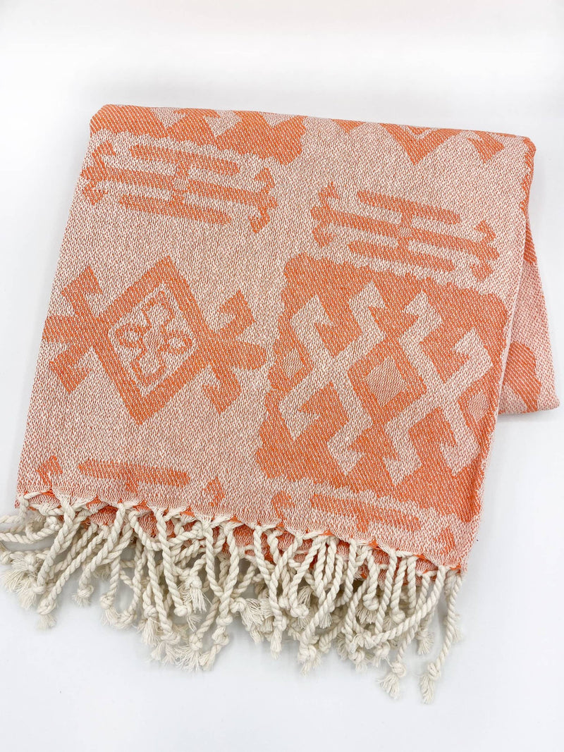 Mexican Blanket | Aztec Throw | Oversized Turkish Towel: Benetton Green