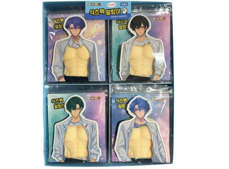 Six-Pack Squishy Stress Toy K-Style Abs Squeeze Fidget