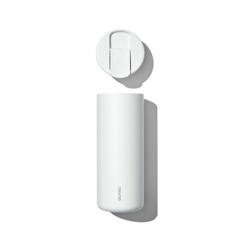 16oz Nomad Flip Tumbler - White: White