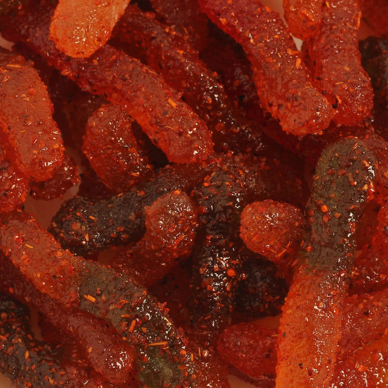 Chilli Bomba Spicy Gummy Worms Chili Chamoy Candy 8oz/6ct