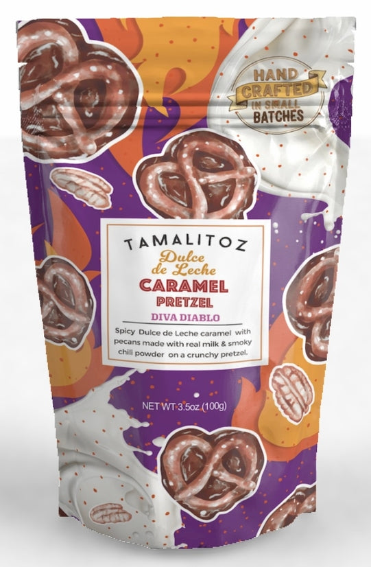Tamalitoz | Diva Diablo: Dulce de Leche Caramel Pretzel