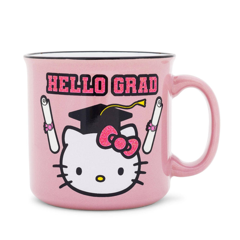 Hello Kitty "Hello Grad" 20oz Glitter Camper Mug