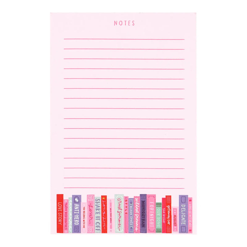 Book Tour Bookshelf 4x6 Notepad