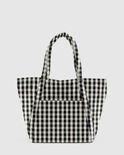 Cloud Bag Black and Cream Gingham