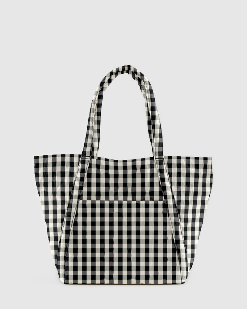 Cloud Bag Black and Cream Gingham