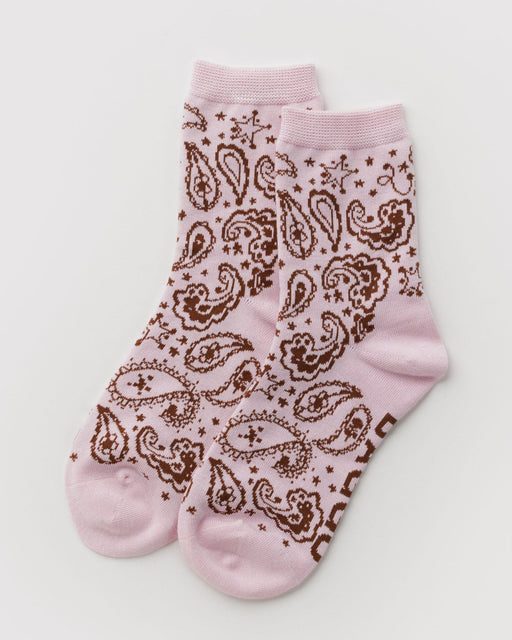 Crew Sock Paisley Pink