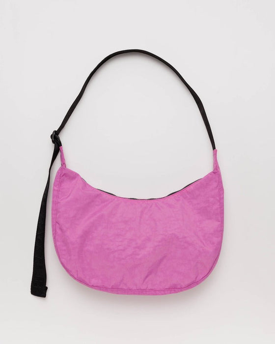 BAGGU HANDBAG EXTRA PINK Medium Nylon Crescent Bag
