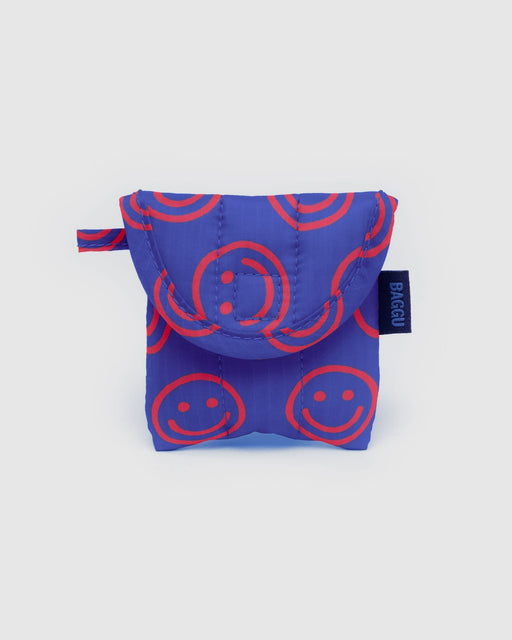 Puffy Earbuds Case Mini Cobalt Happy
