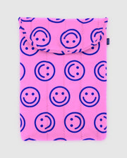 Puffy Laptop Sleeve 16" Pop Pink Happy