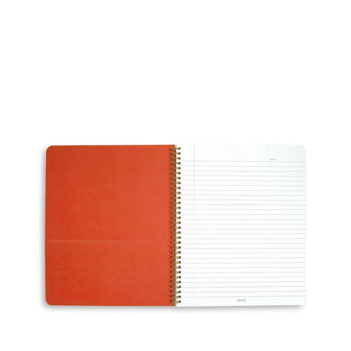BAN.DO Notebook Rough Draft Large Notebook | Geometric Flowers
