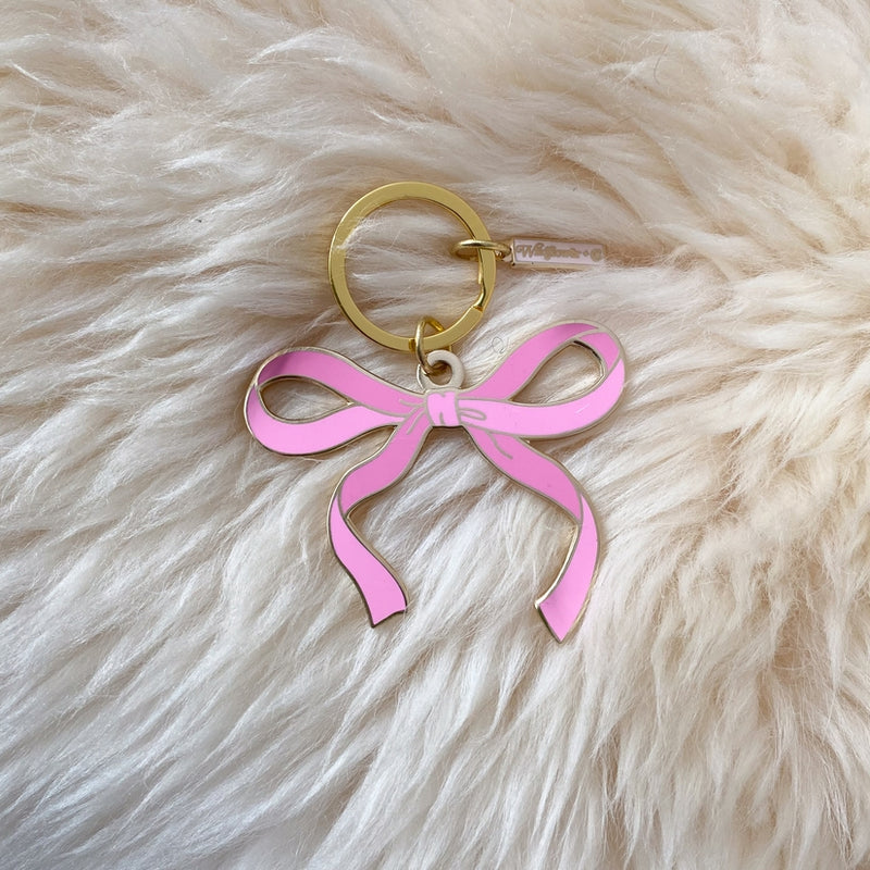 Bow Enamel Keychain
