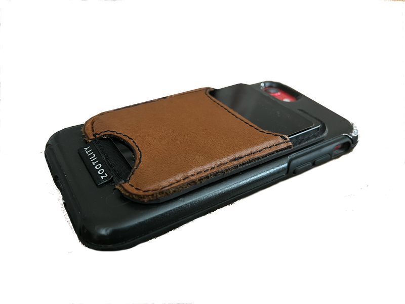 Magnetic Phone Leather Wallet: Black