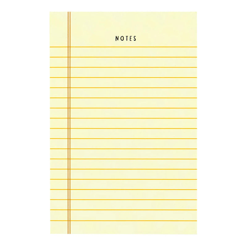 Yellow Notes 4x6 Notepad