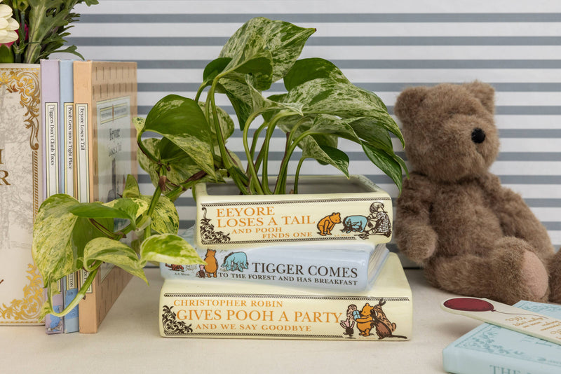 Stacked Book Planter | The House at Pooh Corner