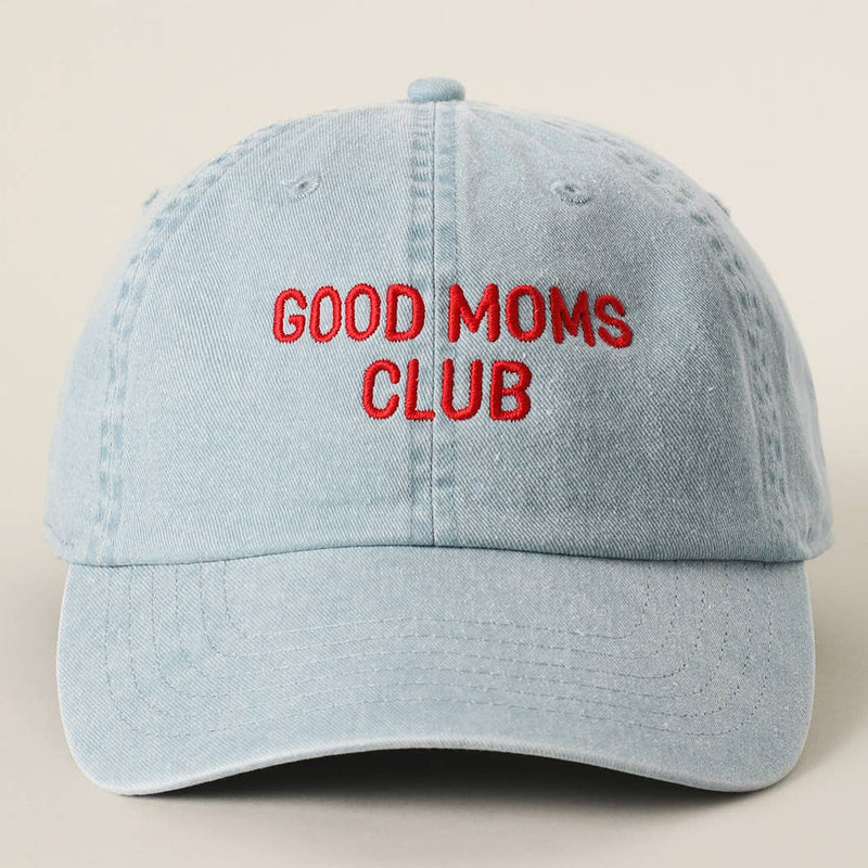 GOOD MOMS CLUB Embroidered Cotton Baseball Cap
: BLUEMINT