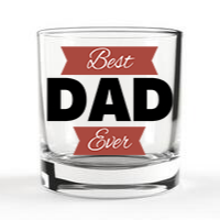 Best Dad Ever Whiskey Glass