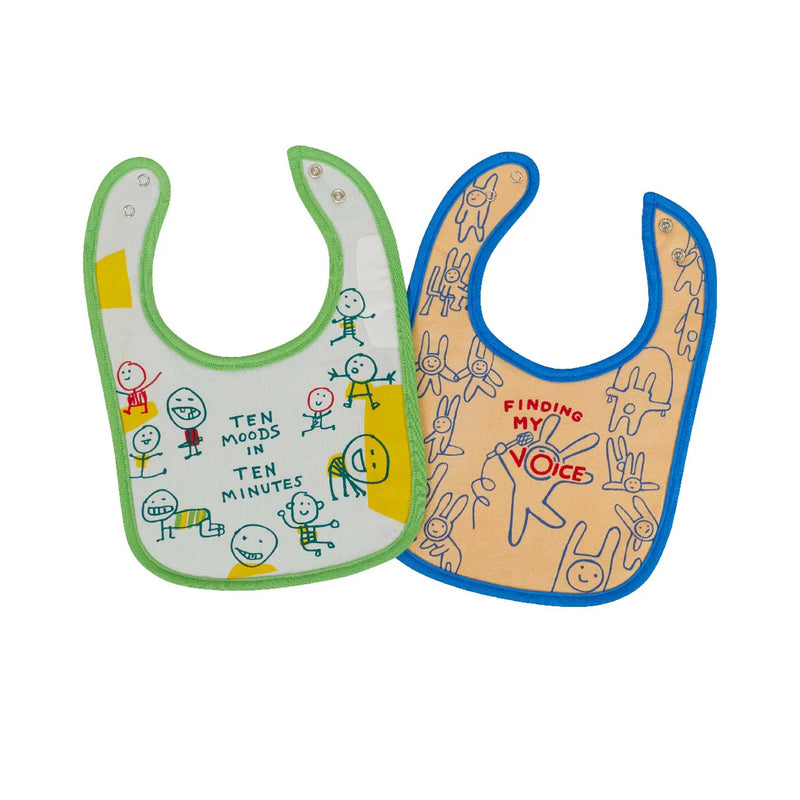 Ten Moods/My Voice Baby Bib Set