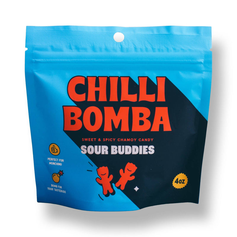Chilli Bomba Sour Buddies Chili Chamoy Candy 4oz /12ct