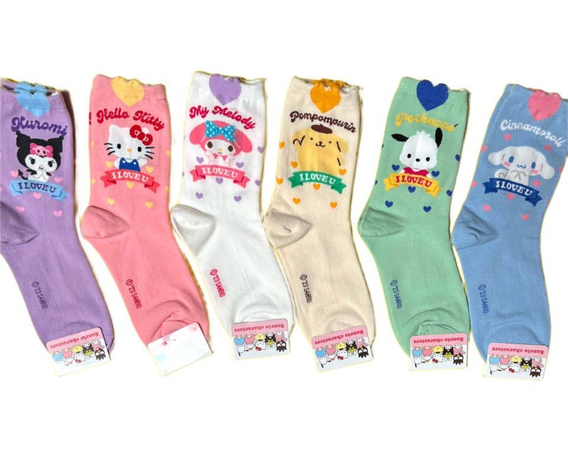 Sanrio New Heart Mark Cotton Ultra Soft Ankle Socks: Hello Kitty