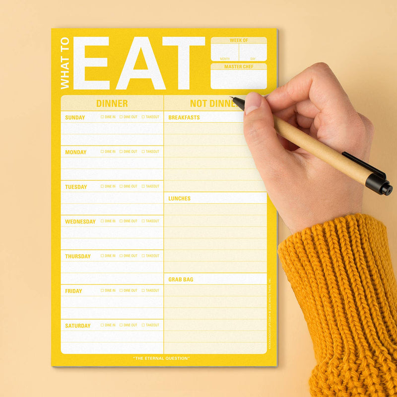 What to Eat Pad with Magnet (Yellow)
