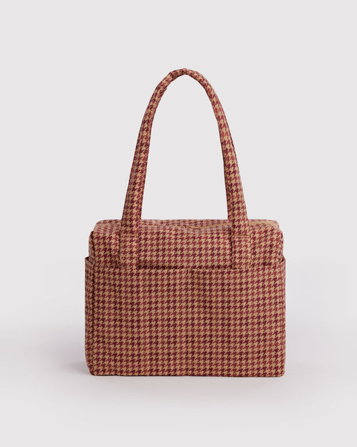 Small Cloud Carry-On - Tan Houndstooth