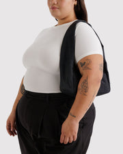 Small Nylon Meringue Bag Black