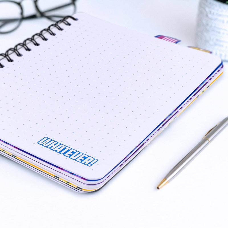 Clueless 4-Tab Spiral Notebook With 160 Dotted Sheets